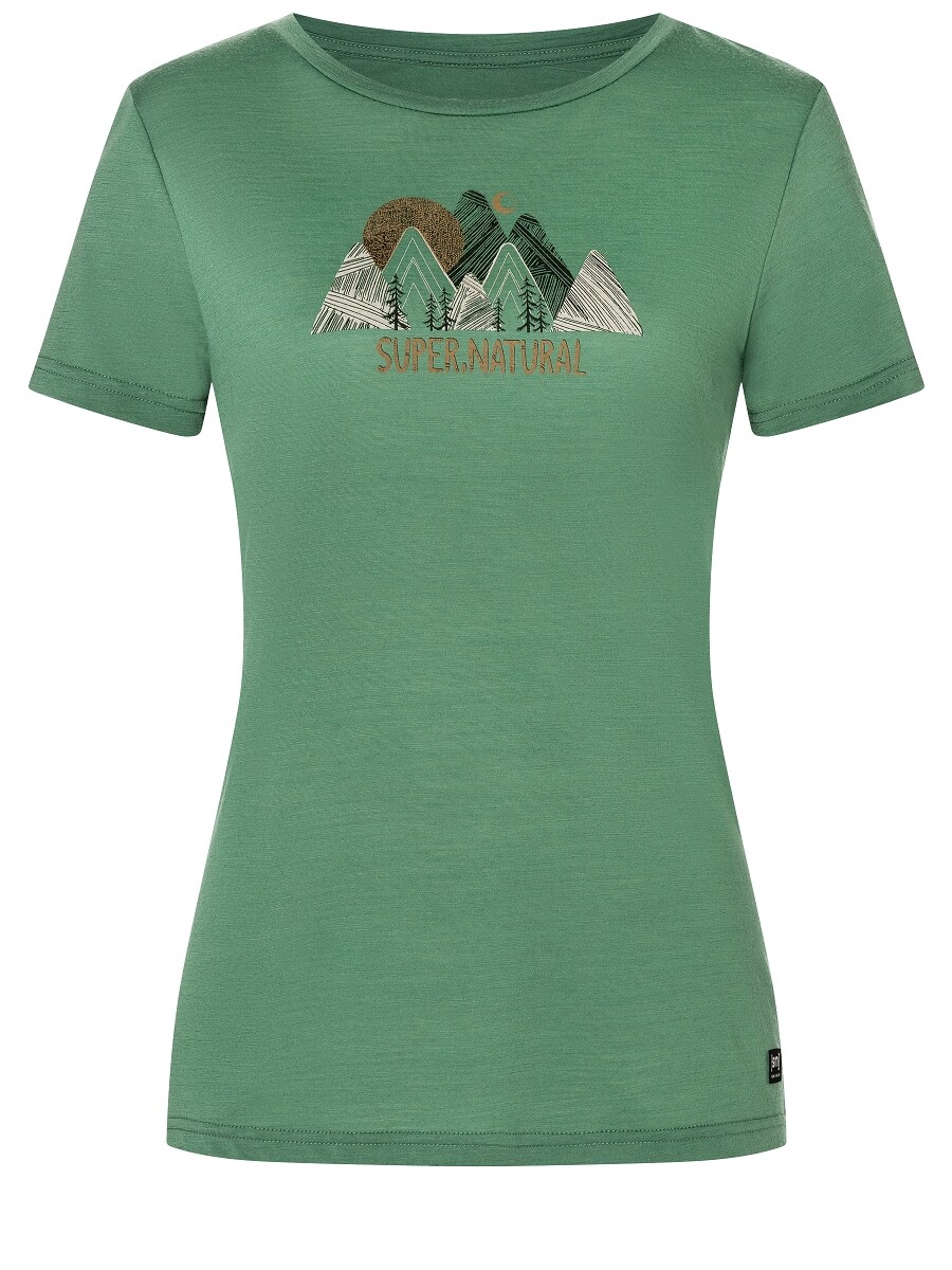 

Футболка super.natural Merino, зеленый