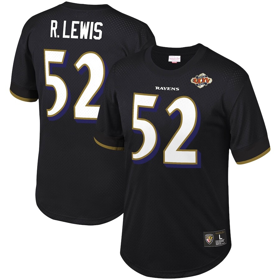 

Футболка с именем и номером Mitchell & Ness Baltimore Ravens, черный