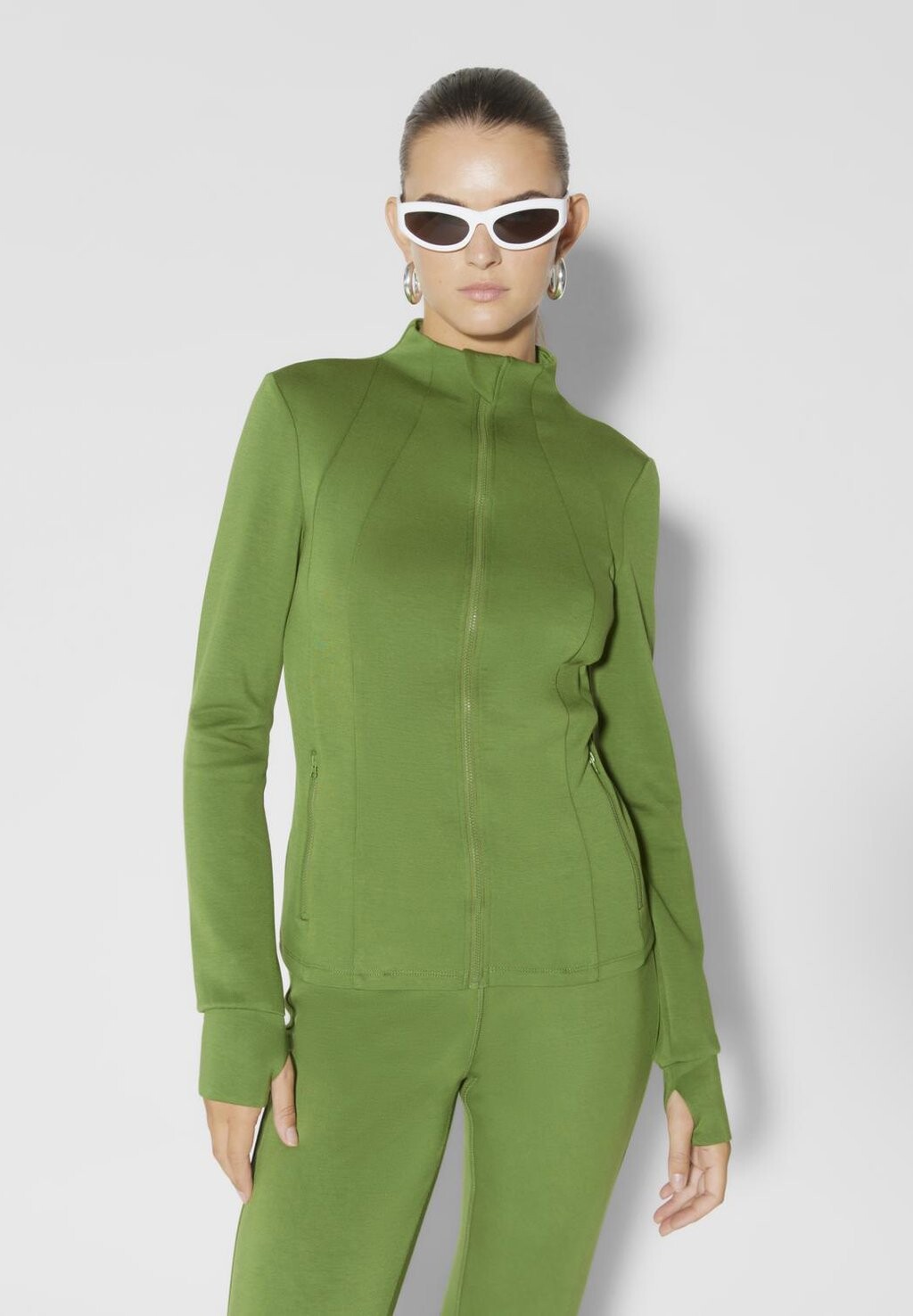 

Кардиган SOMETHINGNEW TIGHT ZIPUP, цвет garden green