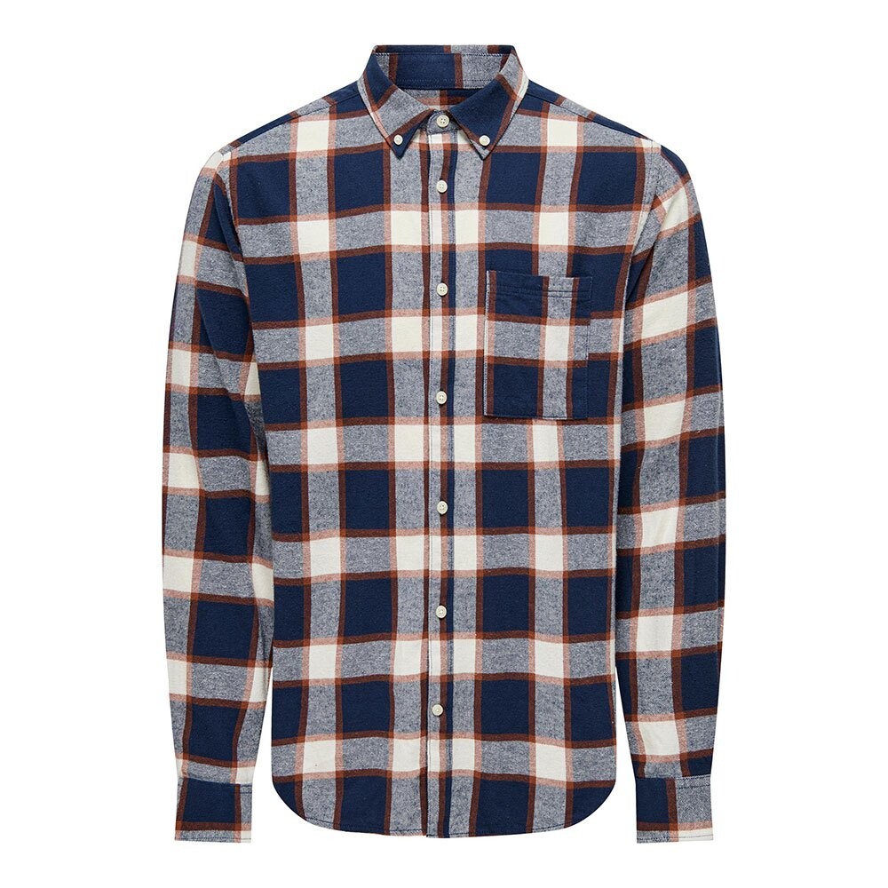 

Рубашка Only & Sons Ral Slim Check, разноцветный