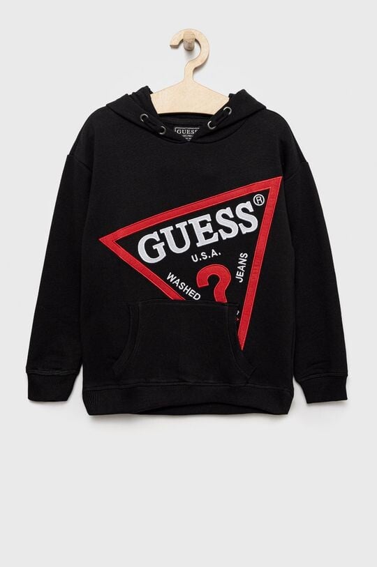 

Детская хлопковая толстовка Guess, черный