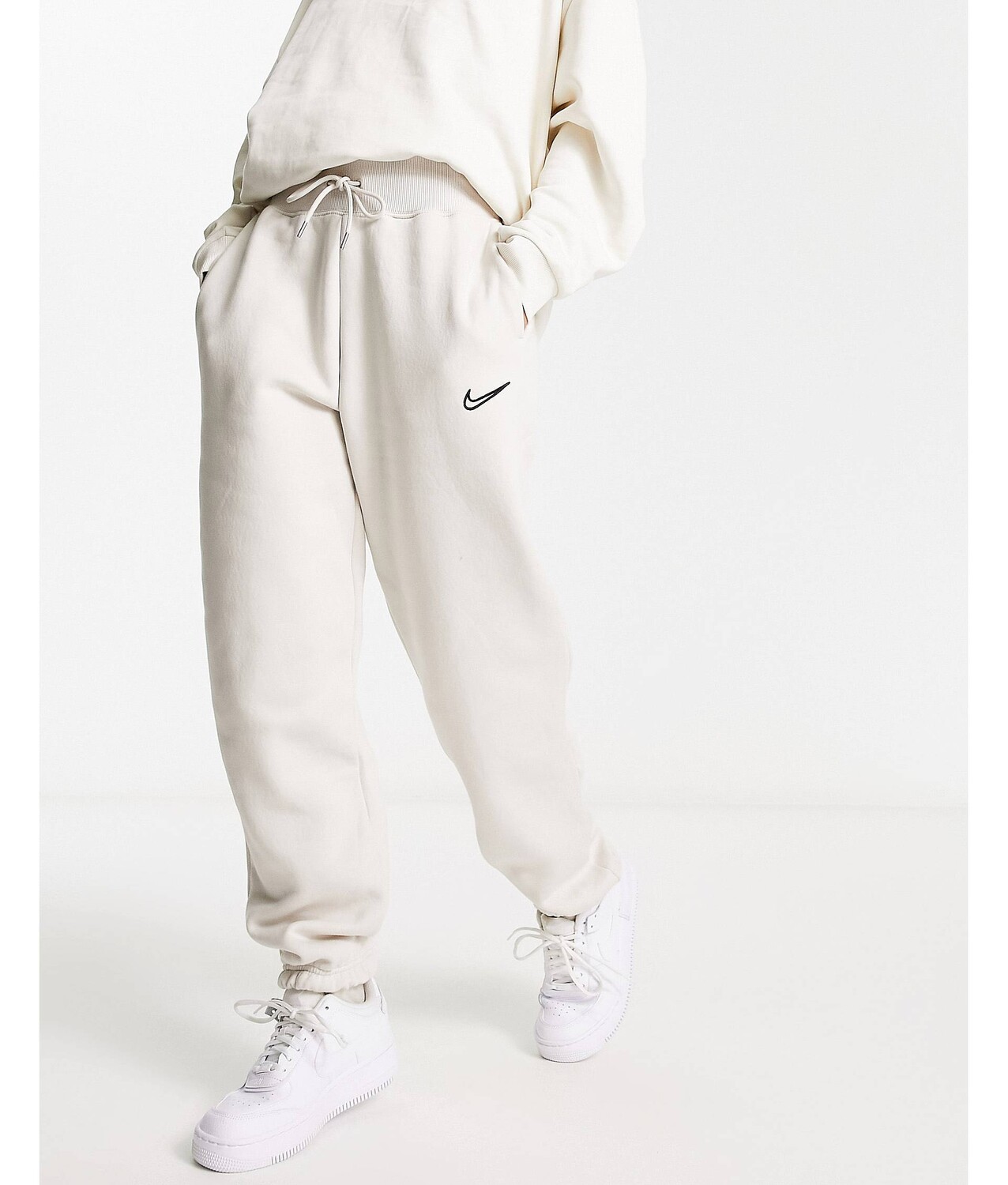 

Светло-коричневые флисовые джоггеры Nike Midi Swoosh phoenix, Коричневый