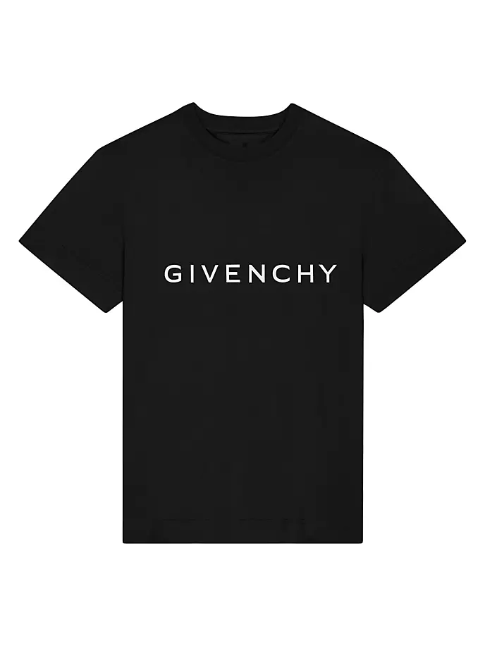 цена Хлопковая футболка узкого кроя Archetype Givenchy, черный