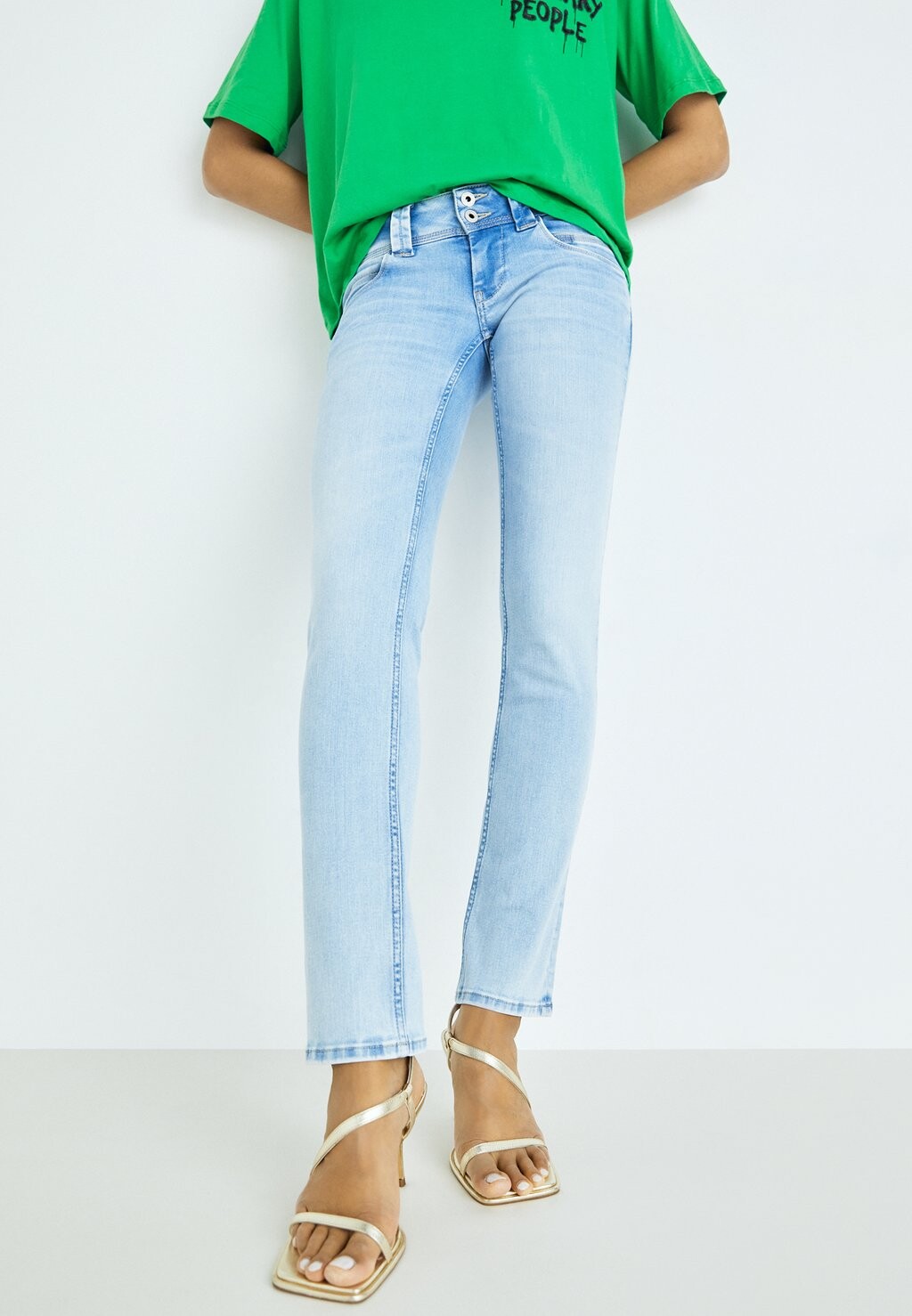 

Джинсы зауженного кроя Pepe Jeans, цвет light-blue denim