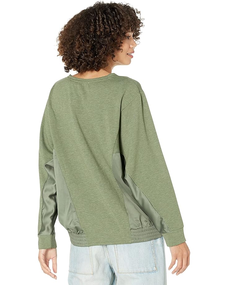 Пуловер H Halston Long Sleeve Dolman Mix Media Pullover, цвет Heather Deep Lichen Green/Deep Lichen Green чехол для ноутбука sandqvist deep green 14