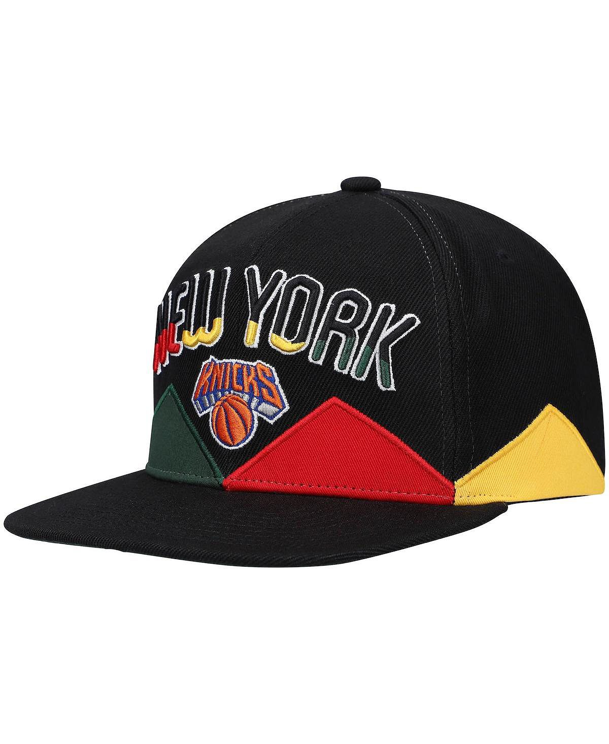 

Черная мужская кепка Snapback New York Knicks History Month Mitchell & Ness