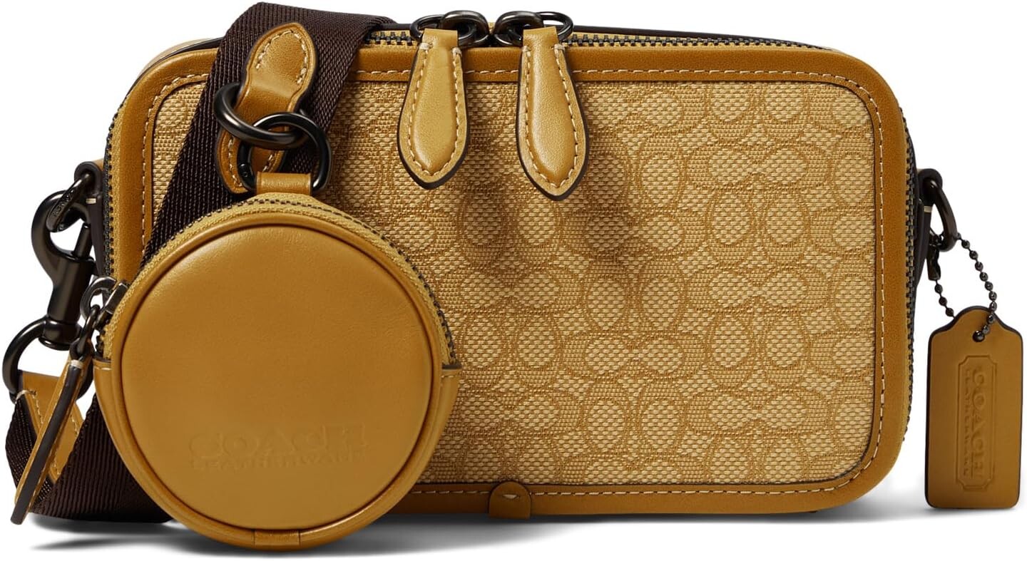 

Кроссбоди Charter Slim из жаккарда Micro Signature COACH, цвет Yellow/Flax