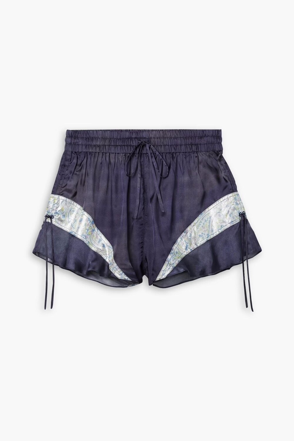 

Атласные шорты Brogan со сборками Isabel Marant, темно-синий