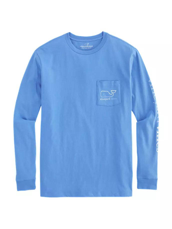 

Футболка с длинными рукавами и карманами Burgee Vintage Vineyard Vines, синий