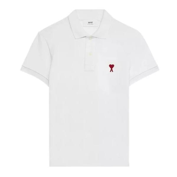 Футболка polo shirt 100 Ami Paris, белый футболка cotton shirt ami paris белый