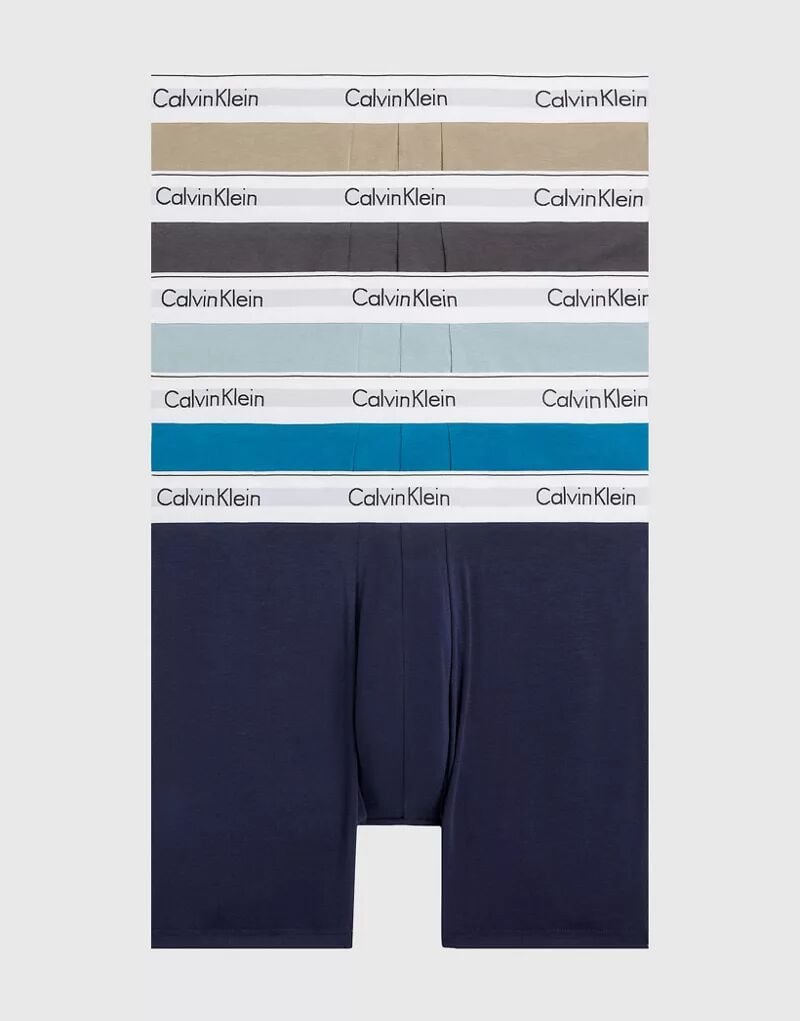 

Синие боксеры из пяти пар джинсов Calvin Klein Modern Cotton