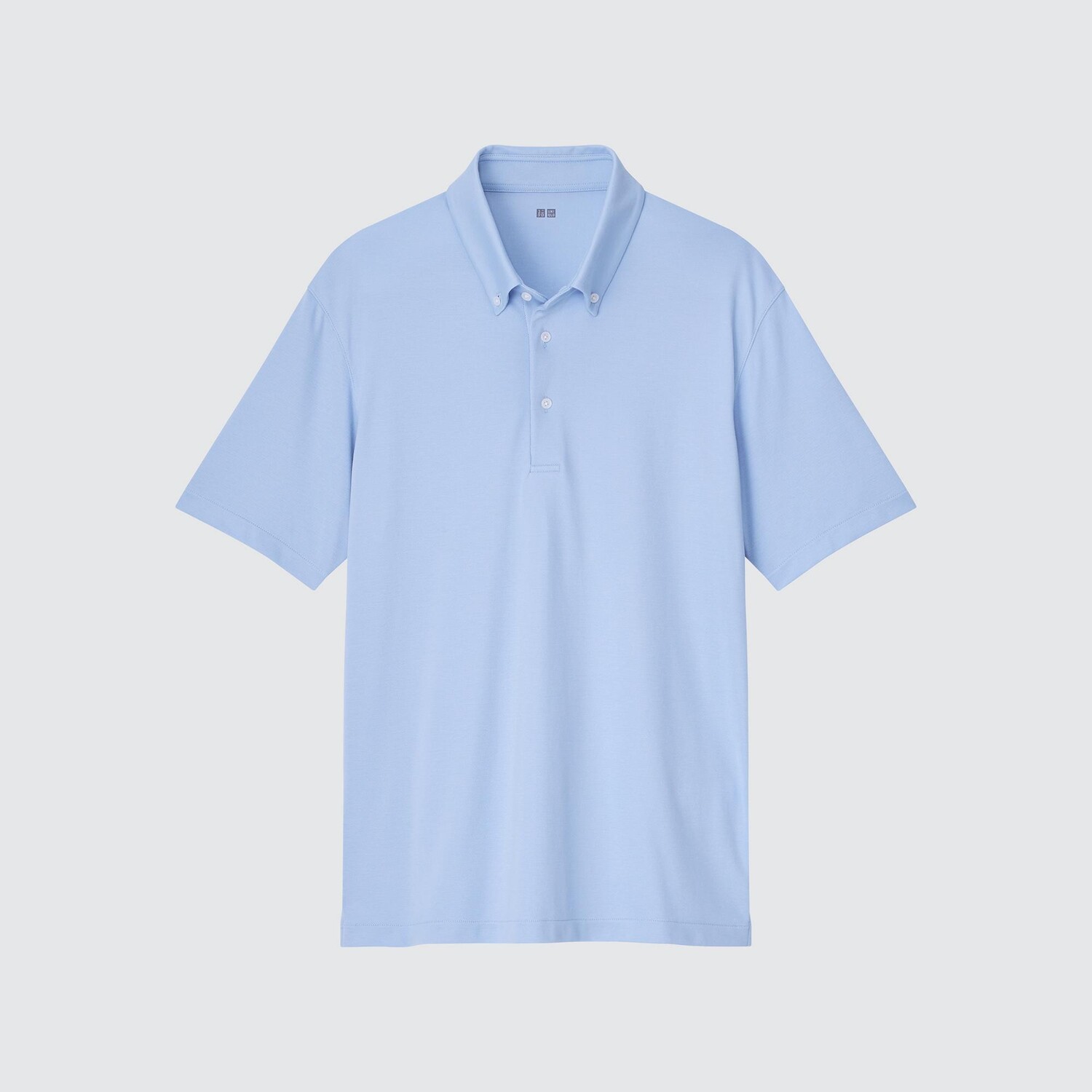 

Рубашка поло AIRism из пике Uniqlo, светло-синий