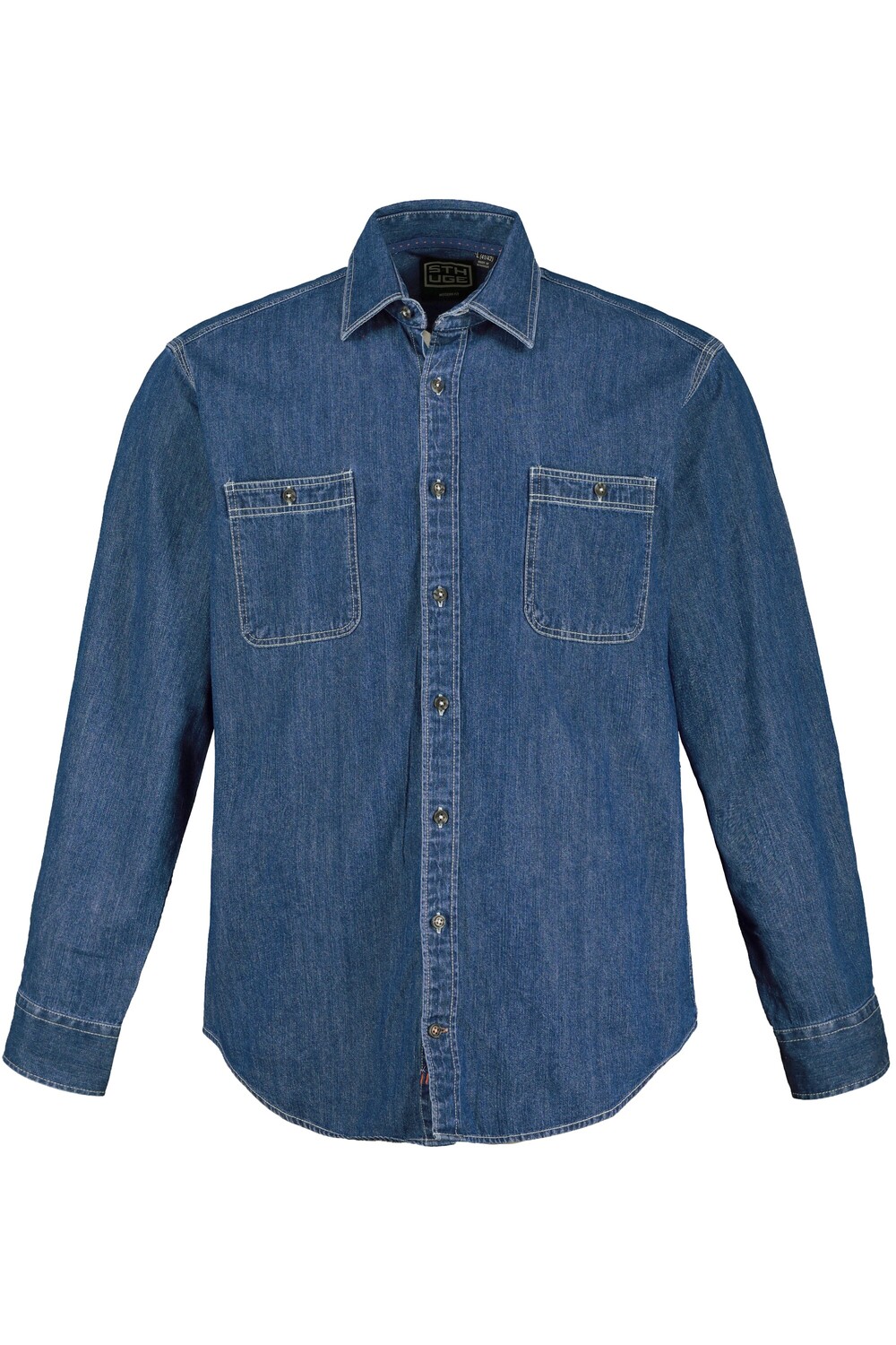 

Рубашка STHUGE, цвет blue denim