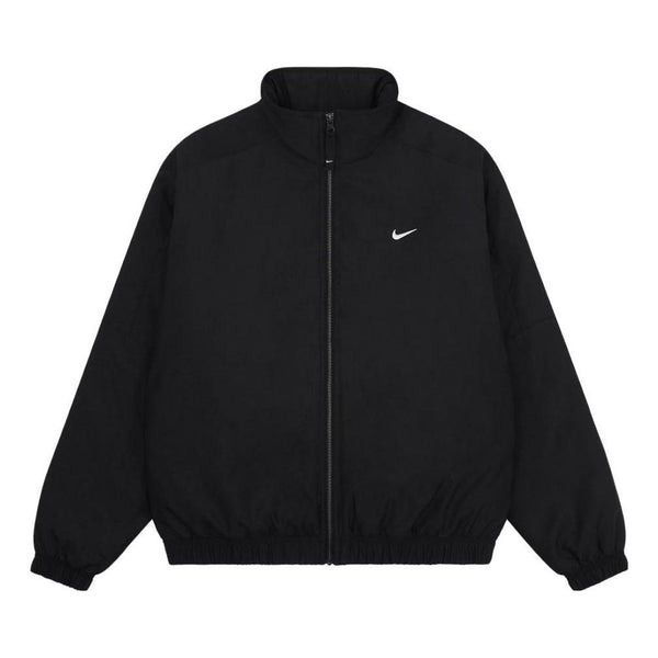 Куртка Nike Solo Swoosh Satin Bomber Jacket (Asia Sizing) 'Black', черный куртка nike swoosh warm lamb s jacket autumn asia edition black cu6559 010 черный