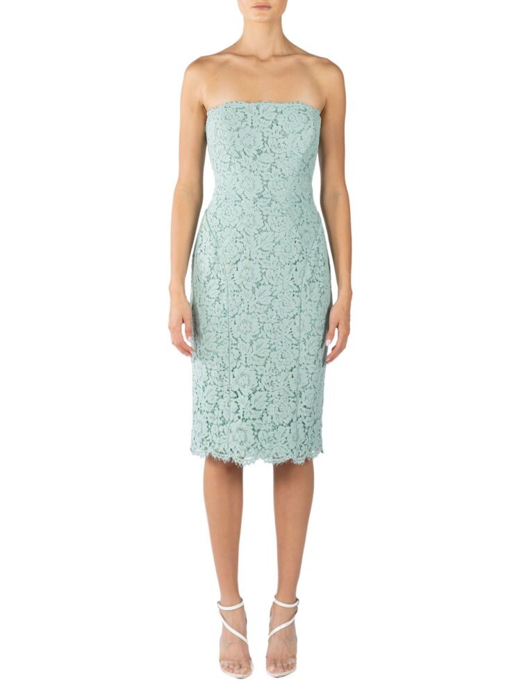 

Кружевное платье без бретелек Rene Ruiz Collection, цвет Aqua
