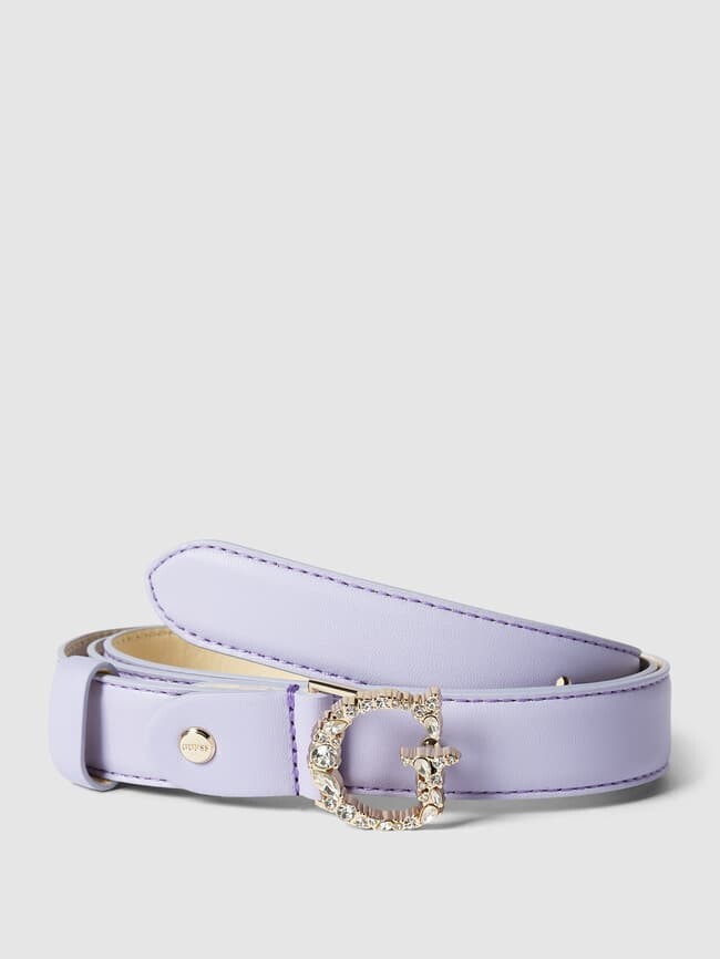 

Ремень с наклейкой модели ADJ & NOT REV Guess, фиолетовый
