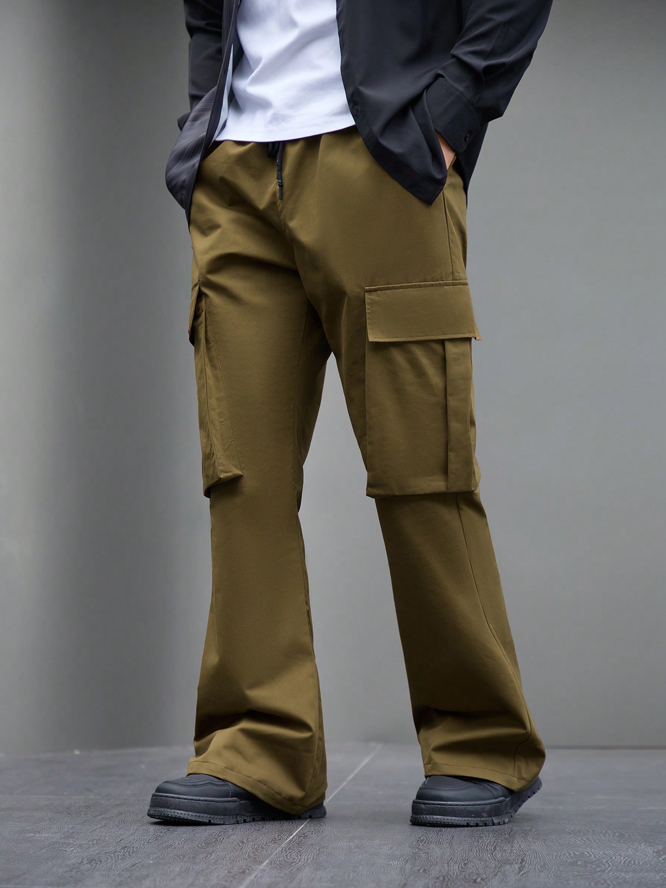 Мужские однотонные брюки-карго Manfinity EMRG, коричневый мужские брюки карго свободного кроя manfinity emrg темно серый