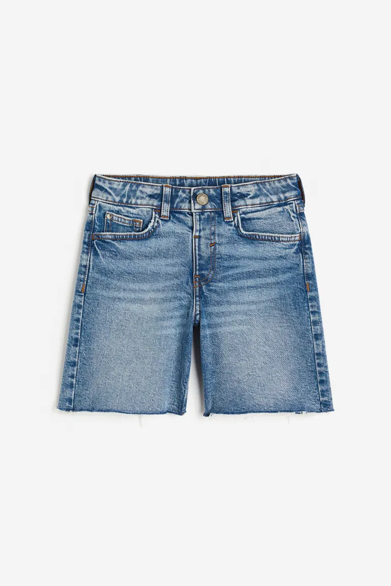 

Джинсовые шорты свободного кроя H&M, синий