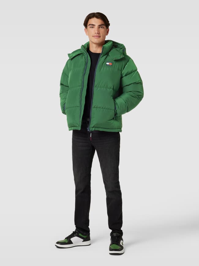 Стеганая куртка с нашивкой-лейблом модель «АЛАСКА» Tommy Jeans, темно-зеленый