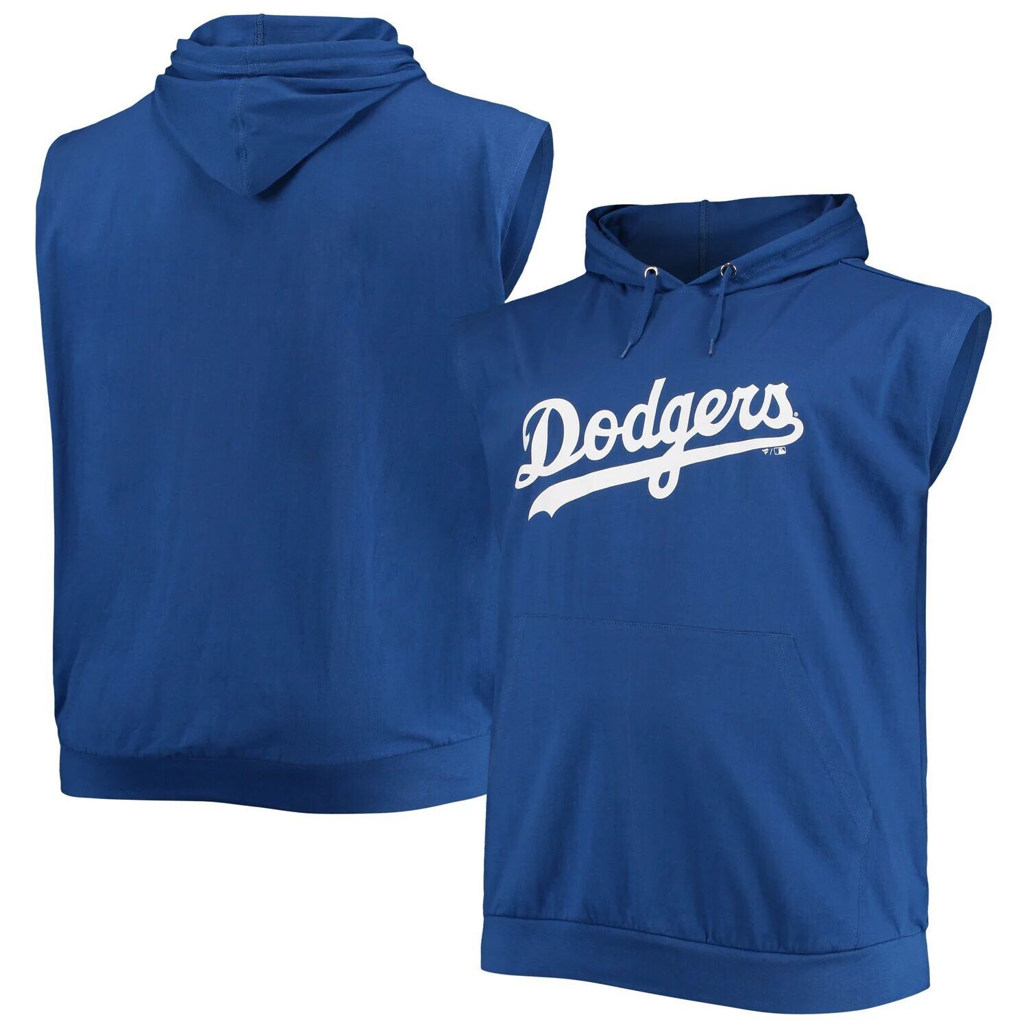 

Мужской пуловер без рукавов с капюшоном Royal Los Angeles Dodgers Jersey Muscle