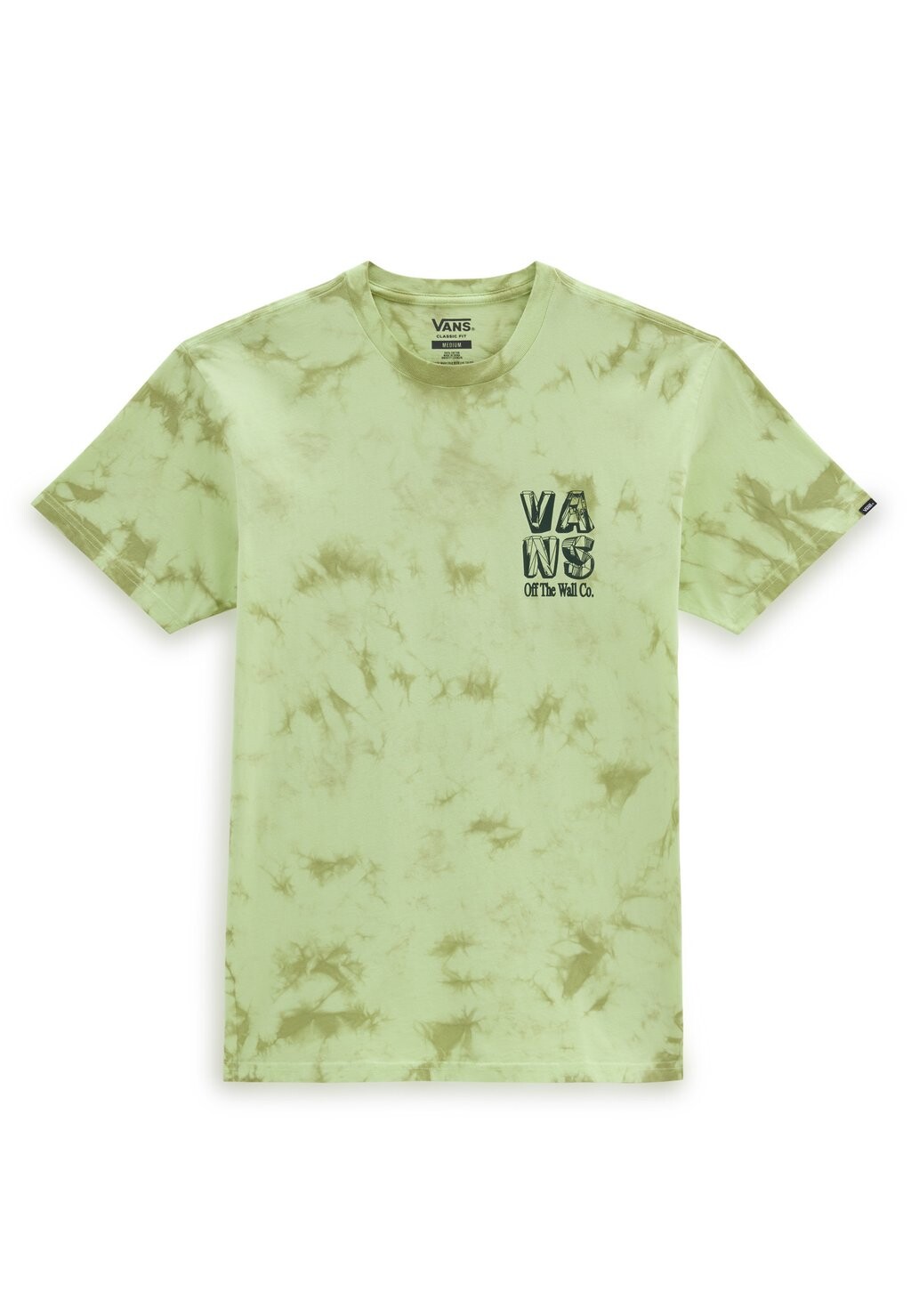 

Футболка с принтом Tie Dye Ss Tee Vans, цвет shadow lime