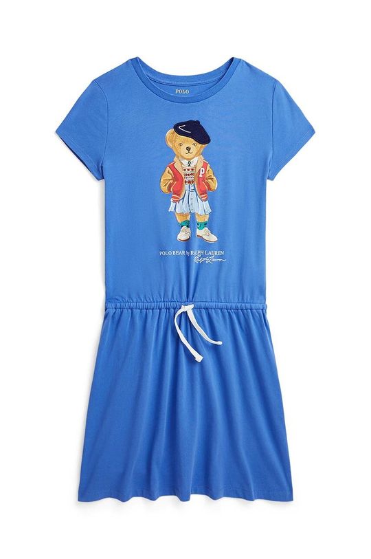 цена Polo Ralph Lauren Детское хлопковое детское платье, синий