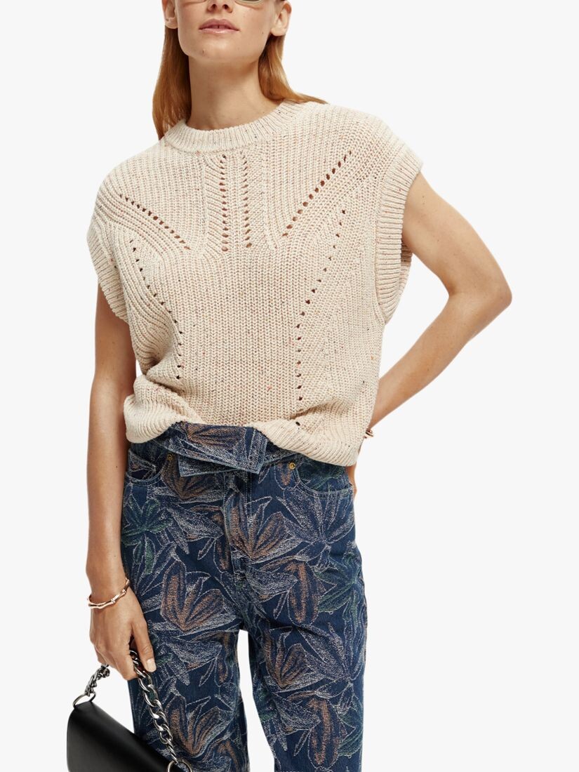 

Джемпер без рукавов Scotch & Soda, 4780 — Белый песок