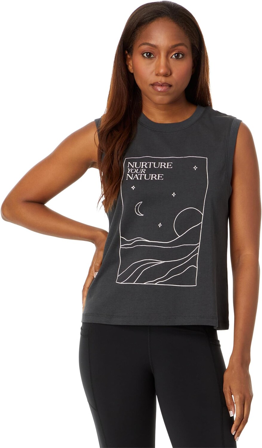 

Топ Nurture Your Nature Irina Muscle Tank Spiritual Gangster, цвет Vintage Black