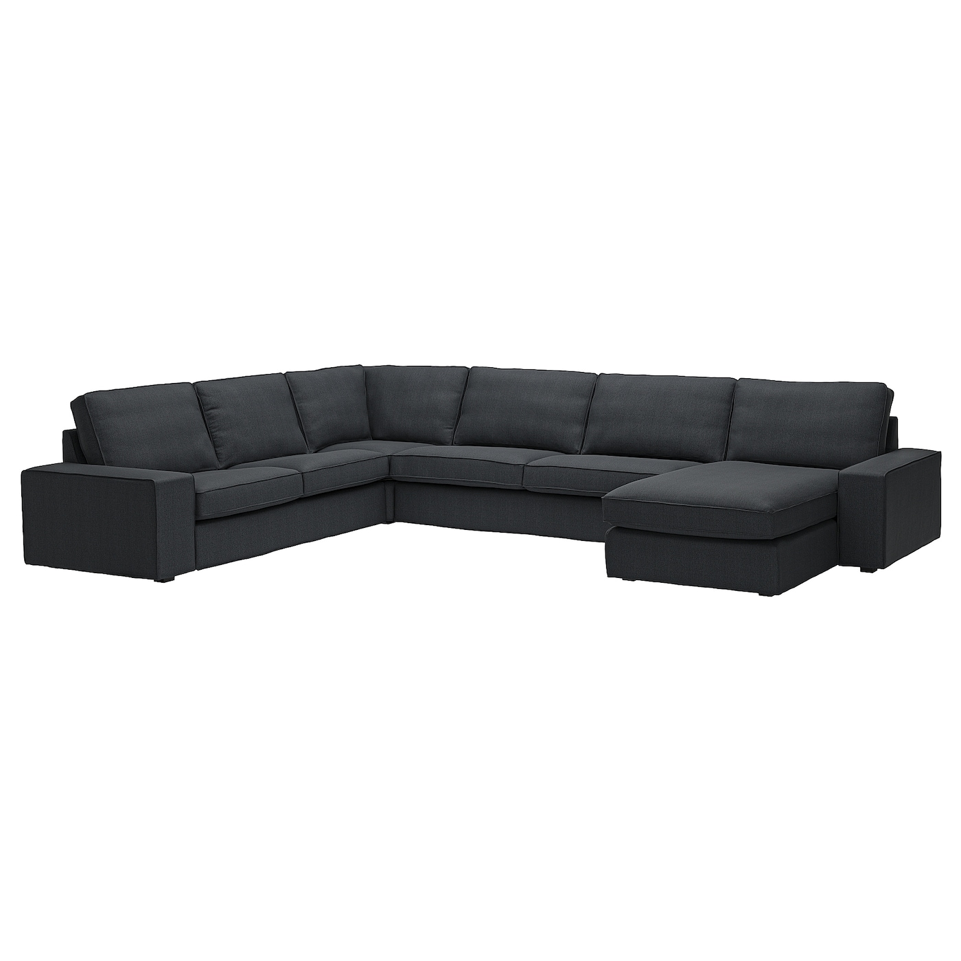 КИВИК Диван угловой 6-местный диван, Тресунд антрацит KIVIK IKEA плюшевые эластичные чехол для диванной подушки однотонный секционный угловой чехол для дивана плотный чехол для дивана дивана сиденья п