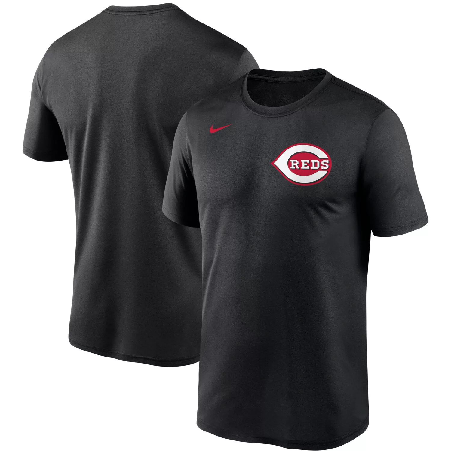 Мужская черная футболка Nike Cincinnati Reds Wordmark Legend