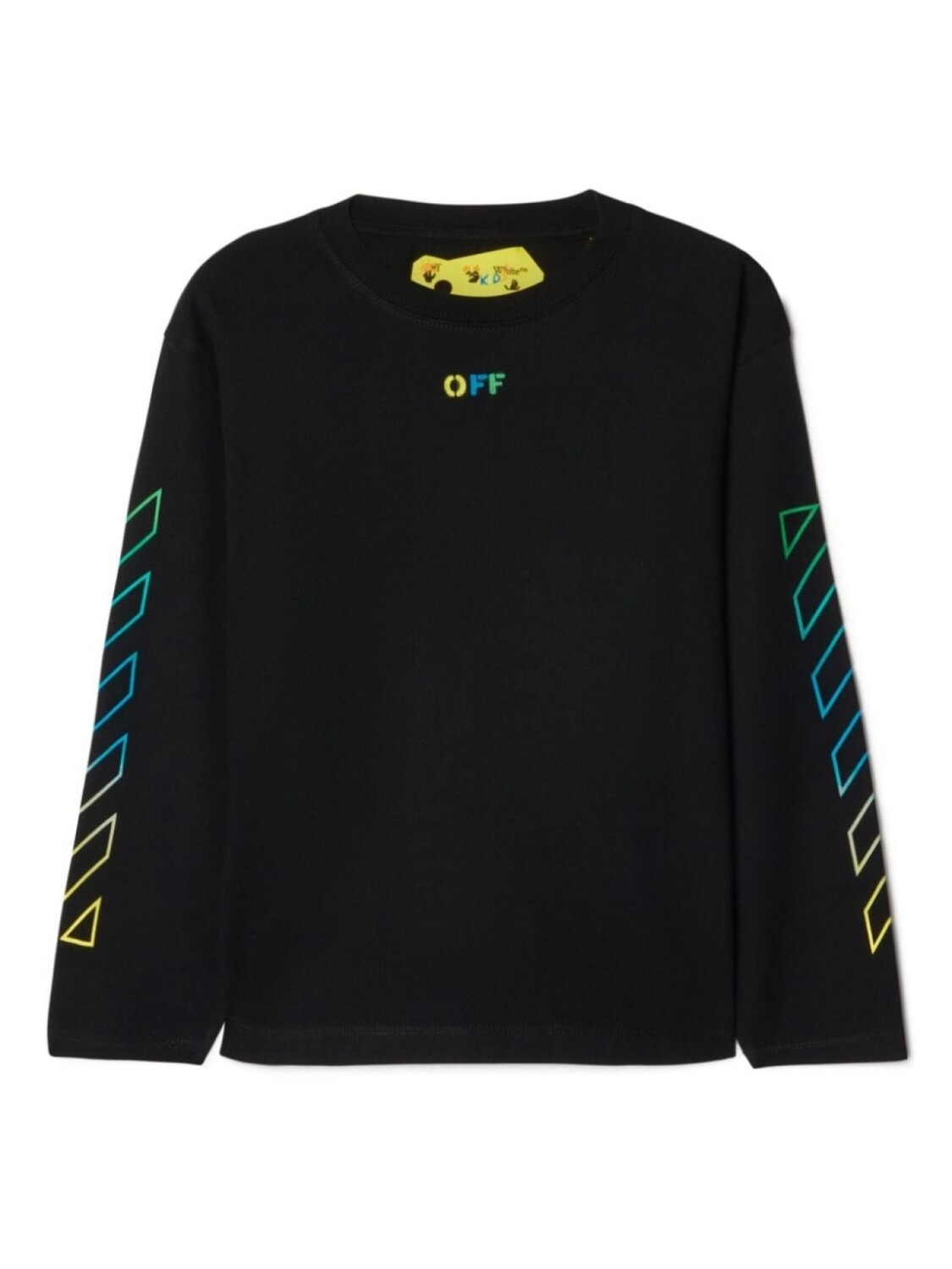 

Off-White Kids футболка Arrows Rainbow с длинными рукавами, черный