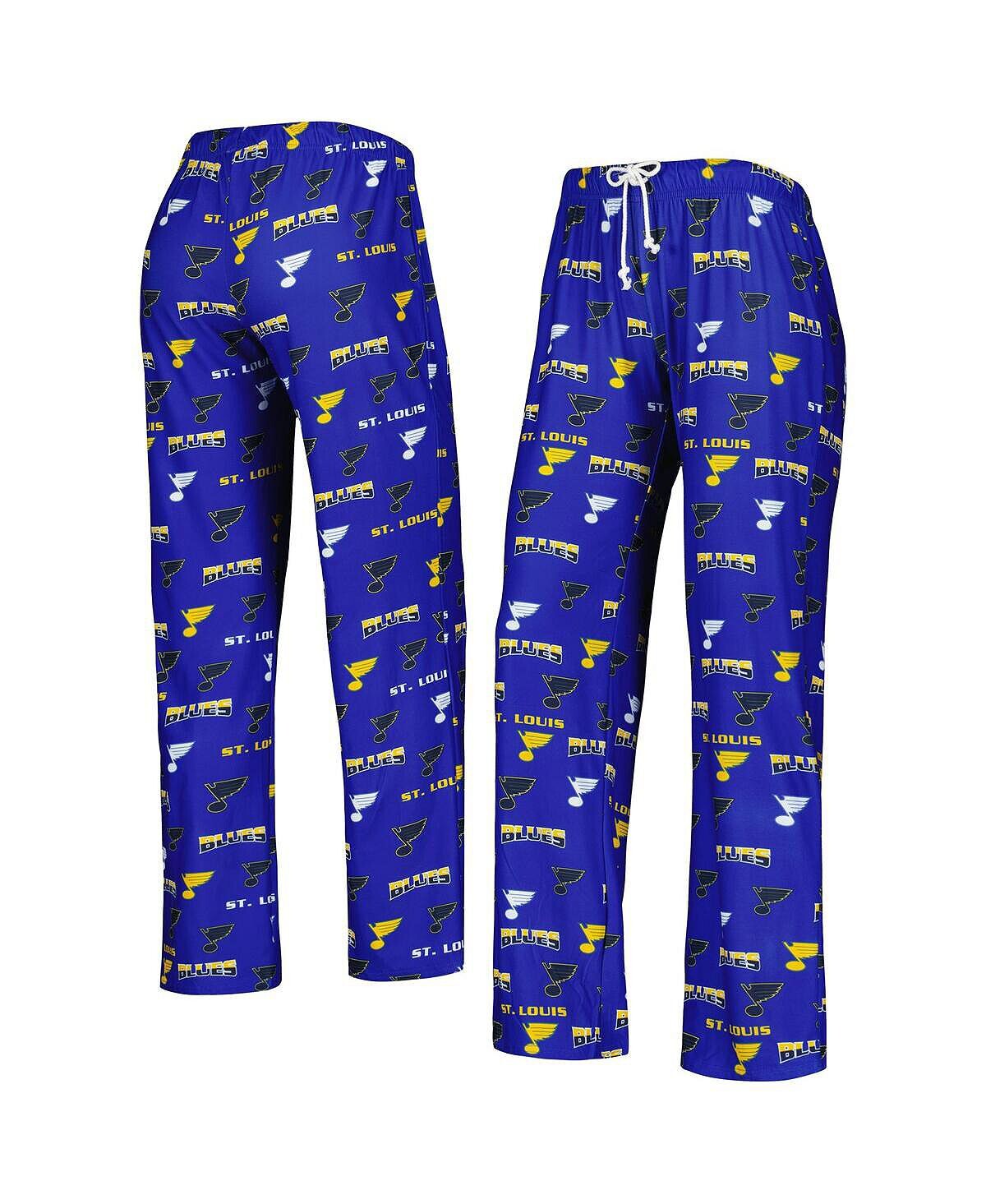 

Женские синие ночные брюки с логотипом St. Louis Blues Concepts Sport, синий
