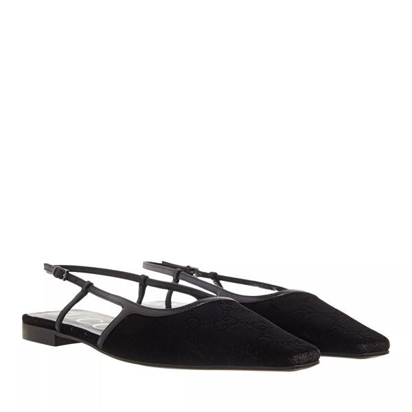 

Лоферы women's gg slingback ballet flat Gucci, черный
