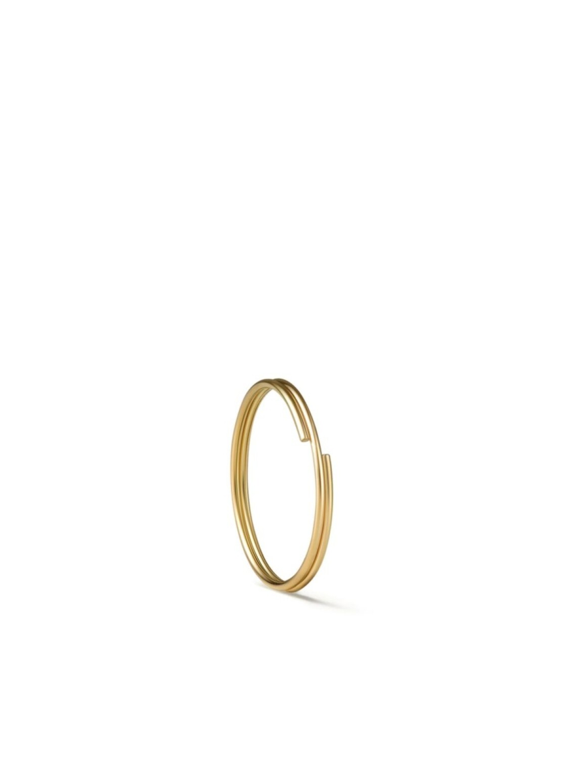 

Серьга Double Hoop 20 из желтого золота Shihara, золотой