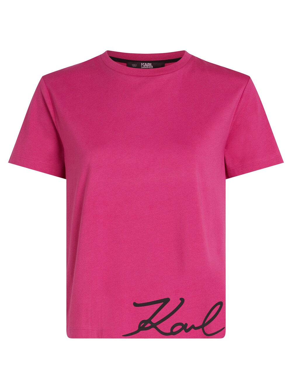 

Рубашка Karl Lagerfeld Signature Hem, фуксия