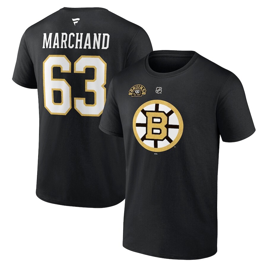 

Футболка с коротким рукавом Fanatics Branded Boston Bruins, черный