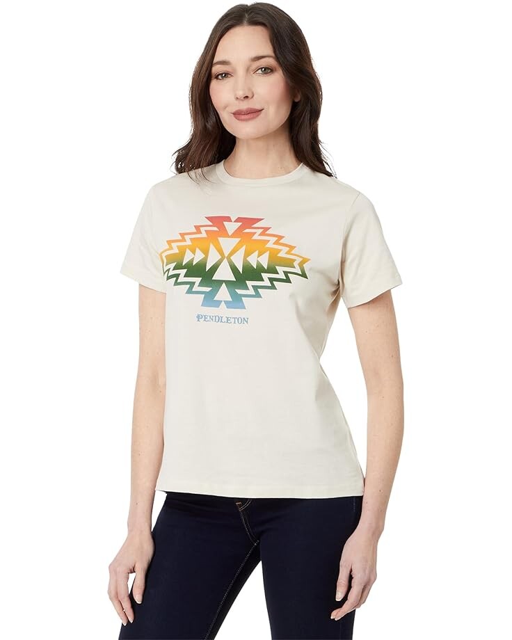 

Футболка Pendleton Highland Peak Graphic, цвет Bone