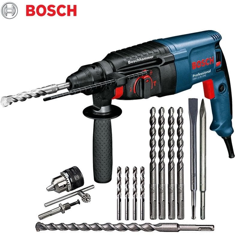 Ударная дрель Bosch GBH2-26DRE + сверла