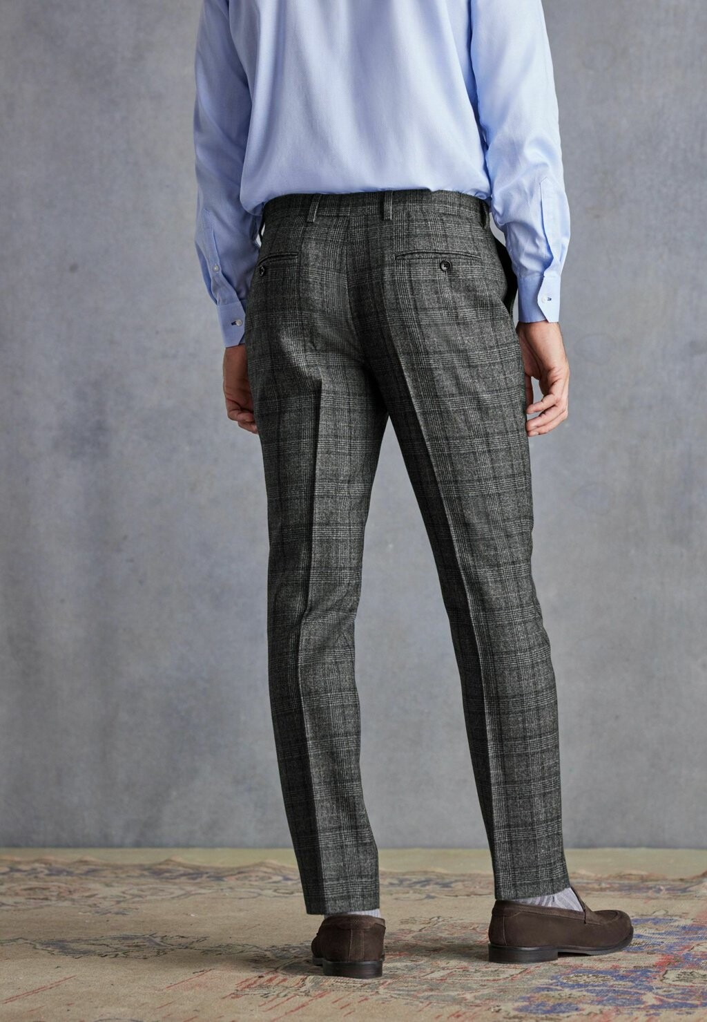 

Костюмные брюки SLIM FIT SIGNATURE CHECK Next, серый