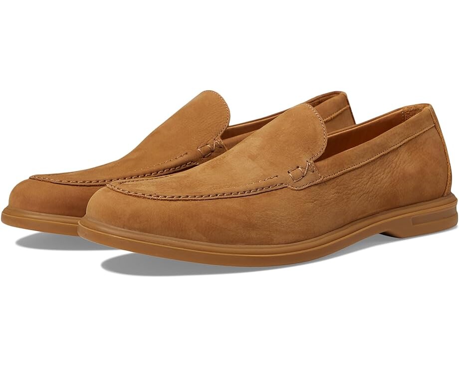 лоферы excursionist chukka peter millar цвет avio blue Лоферы Peter Millar Excursionist Nubuck Venetian Loafers, цвет British Tan