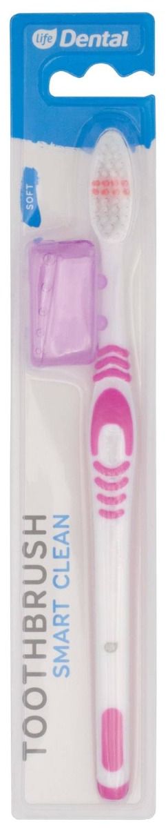 Зубная щетка Life Dental Smart Clean Soft Różowa, 1 шт