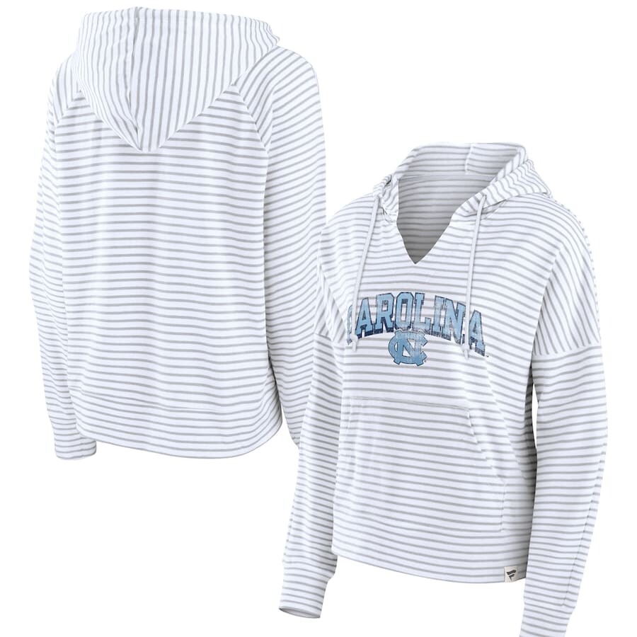 

Пуловер с капюшоном Fanatics Branded North Carolina Tar Heels, белый