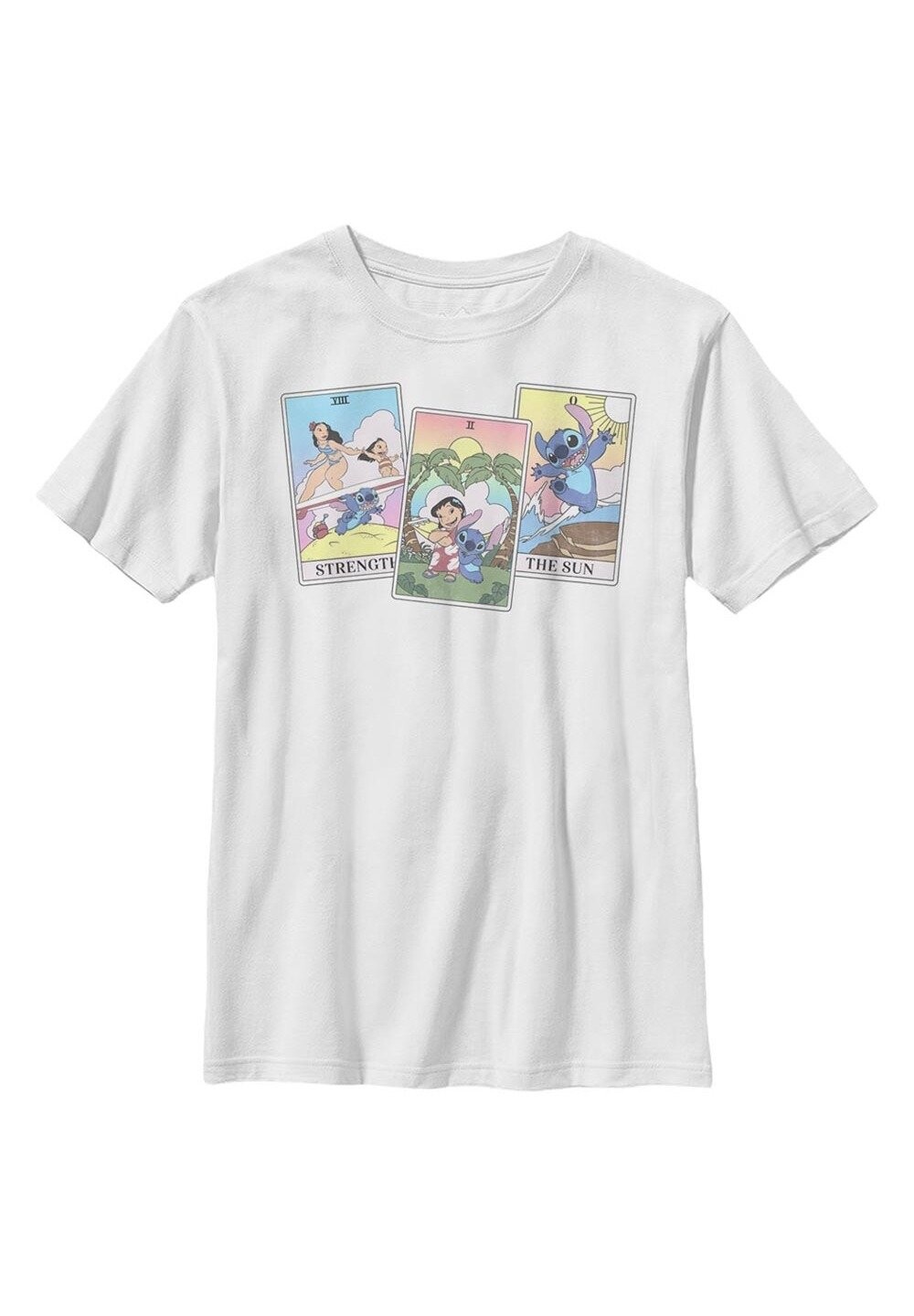 

Футболка с принтом Lilo & Stitch Lilo Stitch Tarot Disney, белый