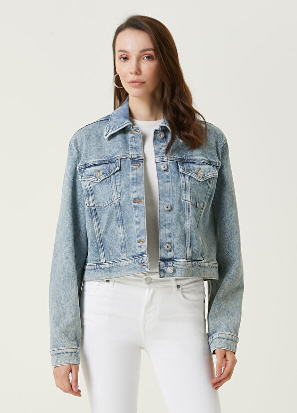 

Джинсовая куртка 7 For All Mankind, голубой