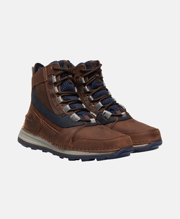 

Ботинки на шнуровке Timberland, темно коричневый