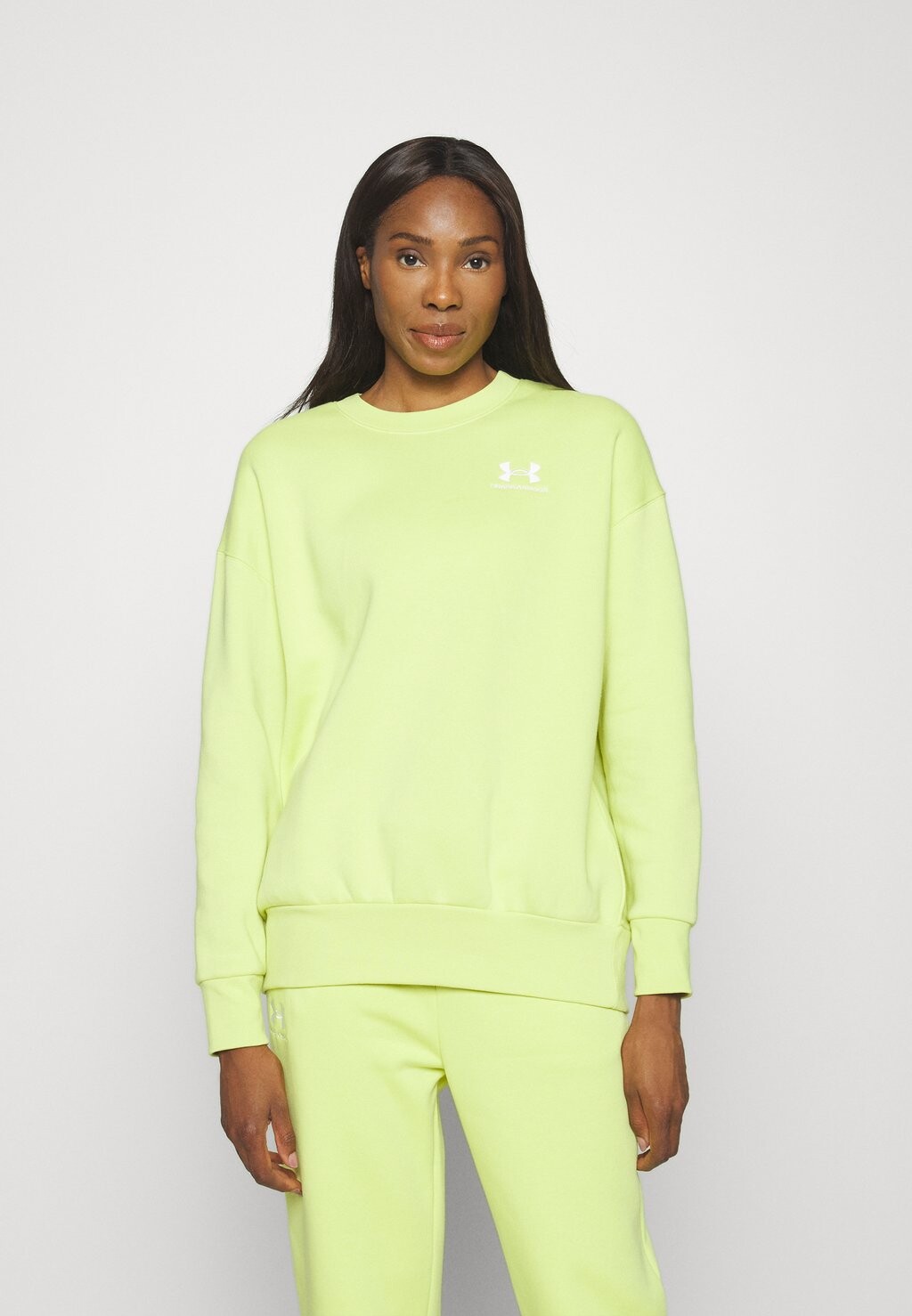 

Толстовка ESSENTIAL CREW Under Armour, салатовый/белый