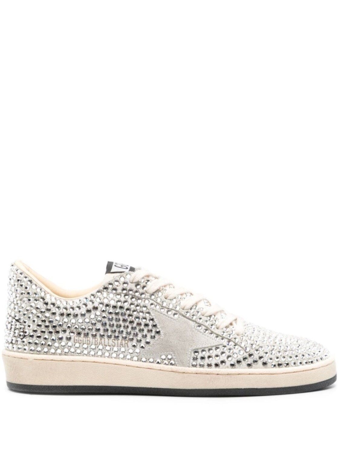 

Golden Goose кроссовки Ball Star со стразами, серый