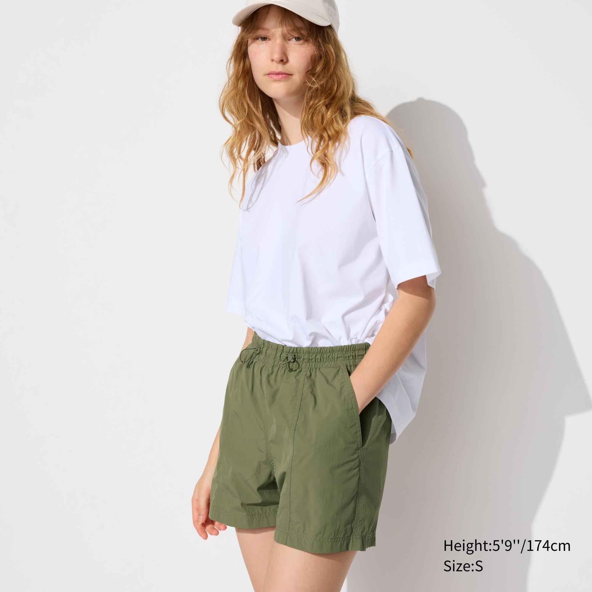 

Шорты на шнурке UNIQLO, оливково-зеленый