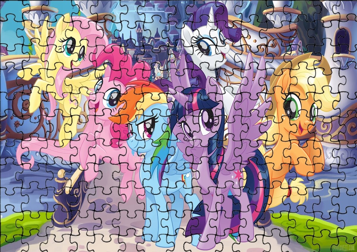 

Пазл 252 детали: My Little Pony + Сумка с принтом bez marki