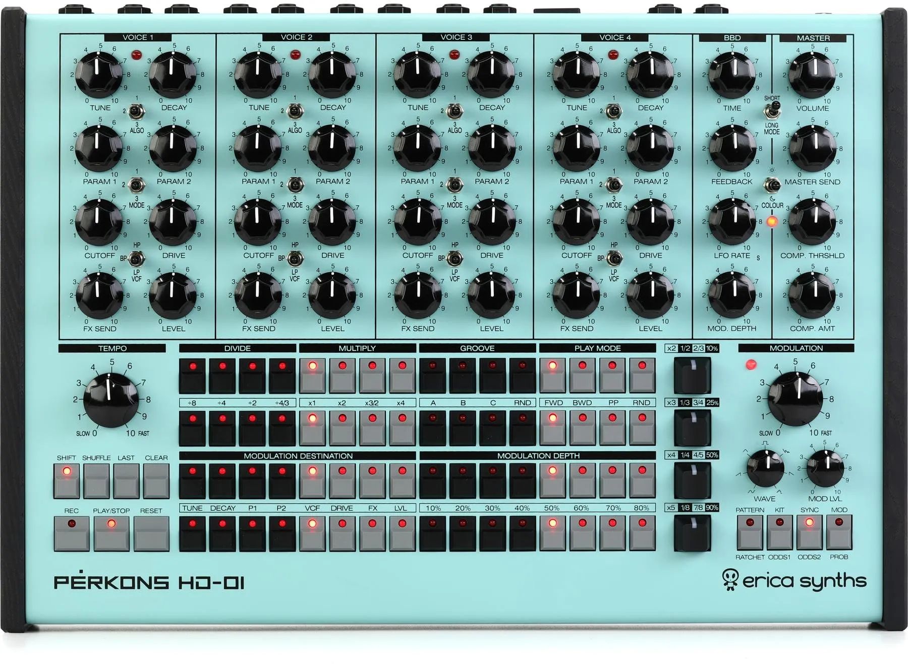 

Erica Synths Perkons HD-01 Драм-машина и ритм-синтезатор